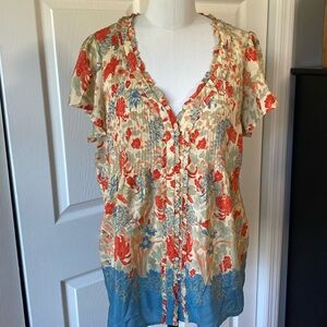 Hour Silk Blouse/Size M